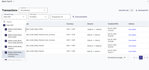 screenshot of Nium Multi Currency Accounts
